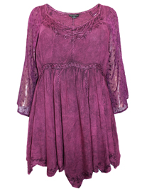 Eaonplus PLUM Empire Renaissance Embroidered Tunic - Plus Size 18 to 32 Eaonplus PLUM Empire Renaissance Embroidered Tunic - Plus Size 18 to 32