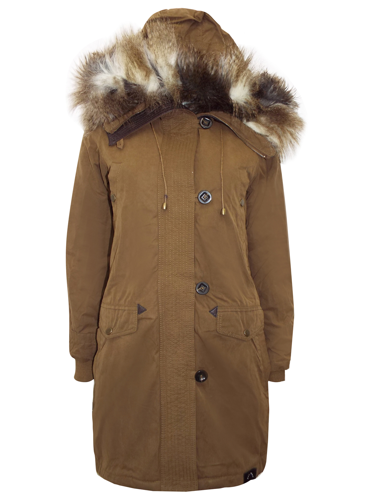 bagatelle textured faux fur jacket