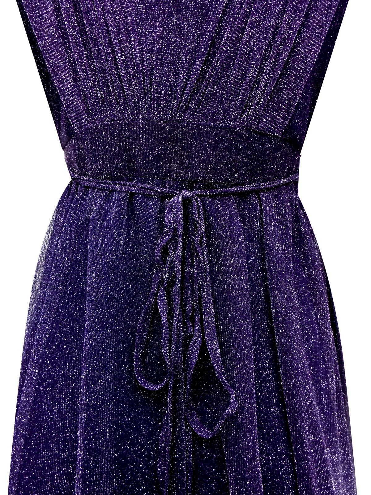 purple shimmer dress