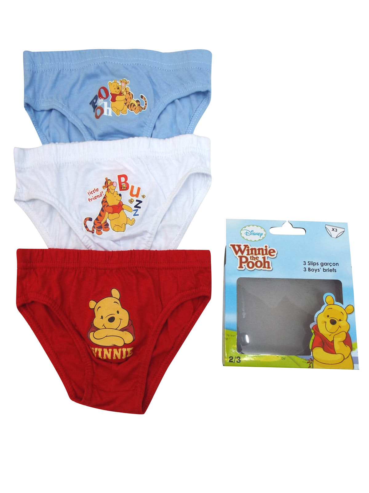 Boys 3 pack Winnie the Pooh briefs