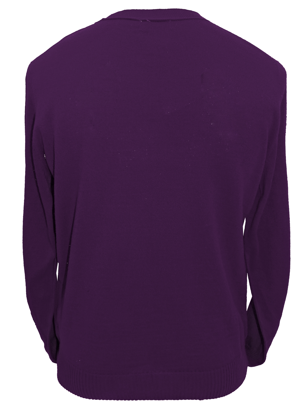 Cedar Mens PURPLE VNeck British Handloomed Fine Knit Jumper Size XSmall