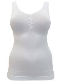 MS Mode WHITE Body Shaping Vest Top - Size 14/16 to 26/28 (Medium to XXLarge) MS Mode WHITE Body Shaping Vest Top - Size 14/16 to 26/28 (Medium to XXLarge)
