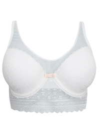 Oysho CREAM Floral Lace Padded Longline Bra - Size 34 to 36 (B cup) Oysho CREAM Floral Lace Padded Longline Bra - Size 34 to 36 (B cup)