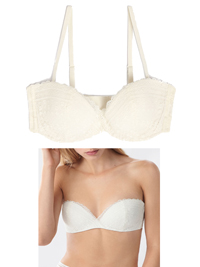 Oysho CREAM Floral Lace Padded & Wired Multiway Bra - Size 32 to 36 (B cup) Oysho CREAM Floral Lace Padded & Wired Multiway Bra - Size 32 to 36 (B cup)