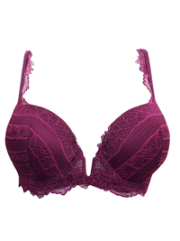 Oysho PLUM Floral Lace Padded Push Up Bra - Size 32 to 34 (B cup) Oysho PLUM Floral Lace Padded Push Up Bra - Size 32 to 34 (B cup)