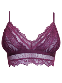 Oysho BURGUNDY Floral Lace Longline Bralet - Size 32 to 34 (B cup) Oysho BURGUNDY Floral Lace Longline Bralet - Size 32 to 34 (B cup)
