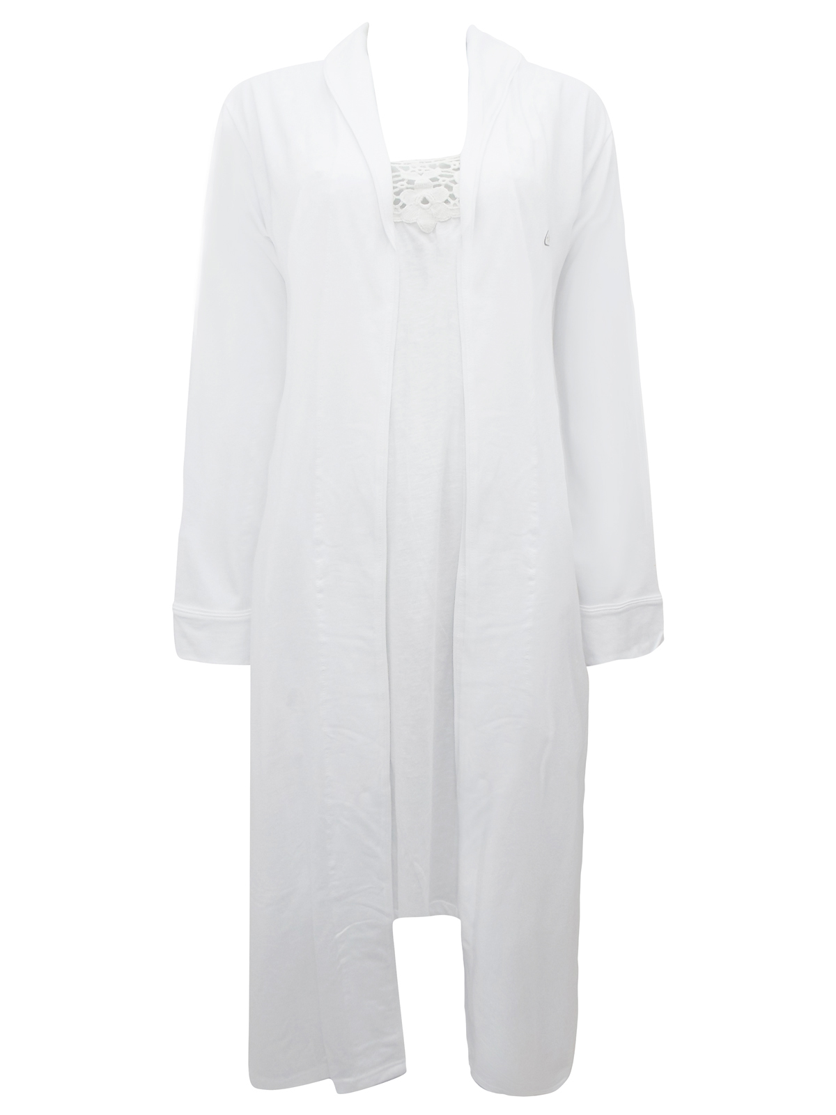 Dunnes WHITE Pure Cotton Crochet Nightdress & Gown Size 8/10 to 22/24