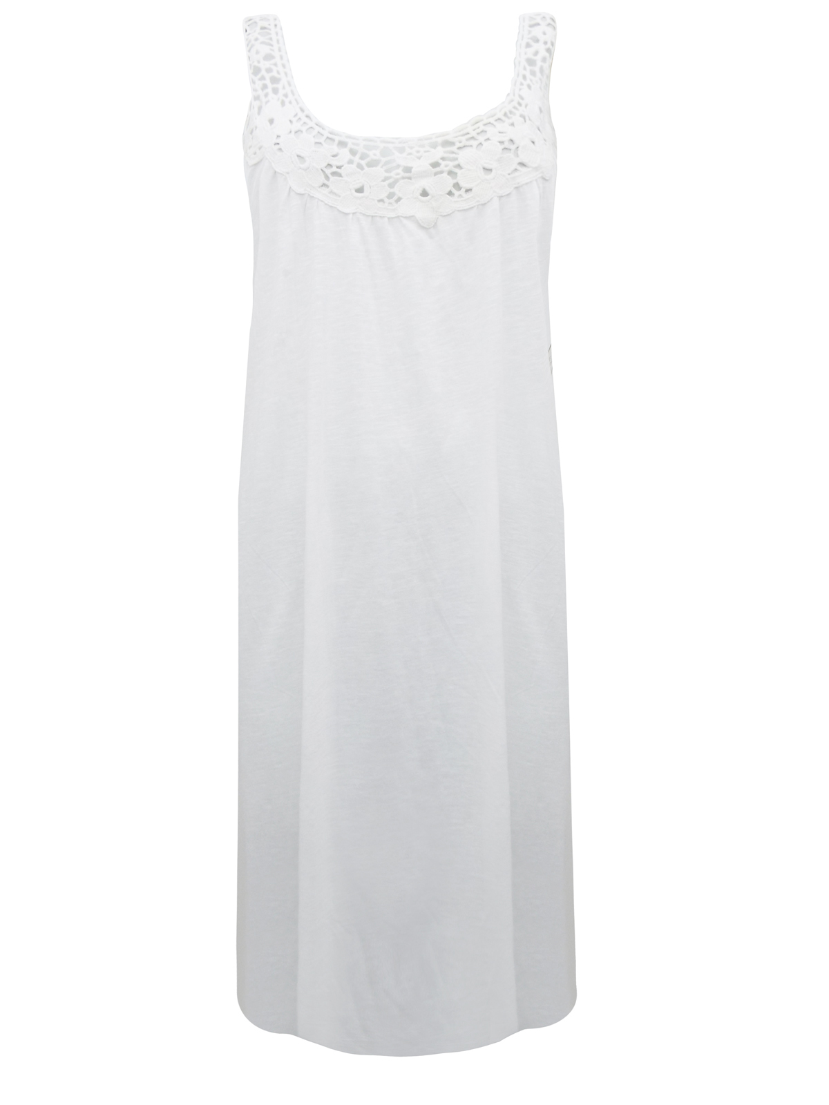 Dunnes WHITE Pure Cotton Crochet Nightdress & Gown Size 8/10 to 22/24