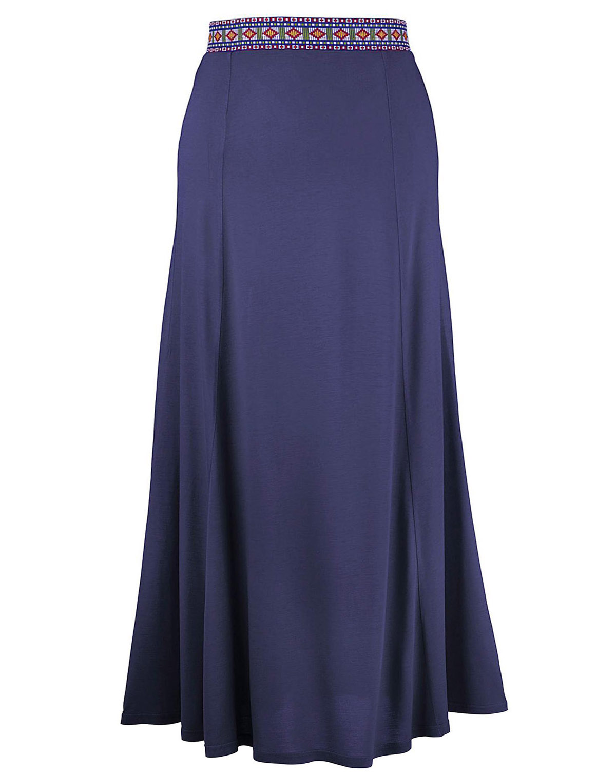 plus size jersey maxi skirt