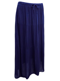 NAVY Crinkle Maxi Skirt - Size 8 to 16 NAVY Crinkle Maxi Skirt - Size 8 to 16