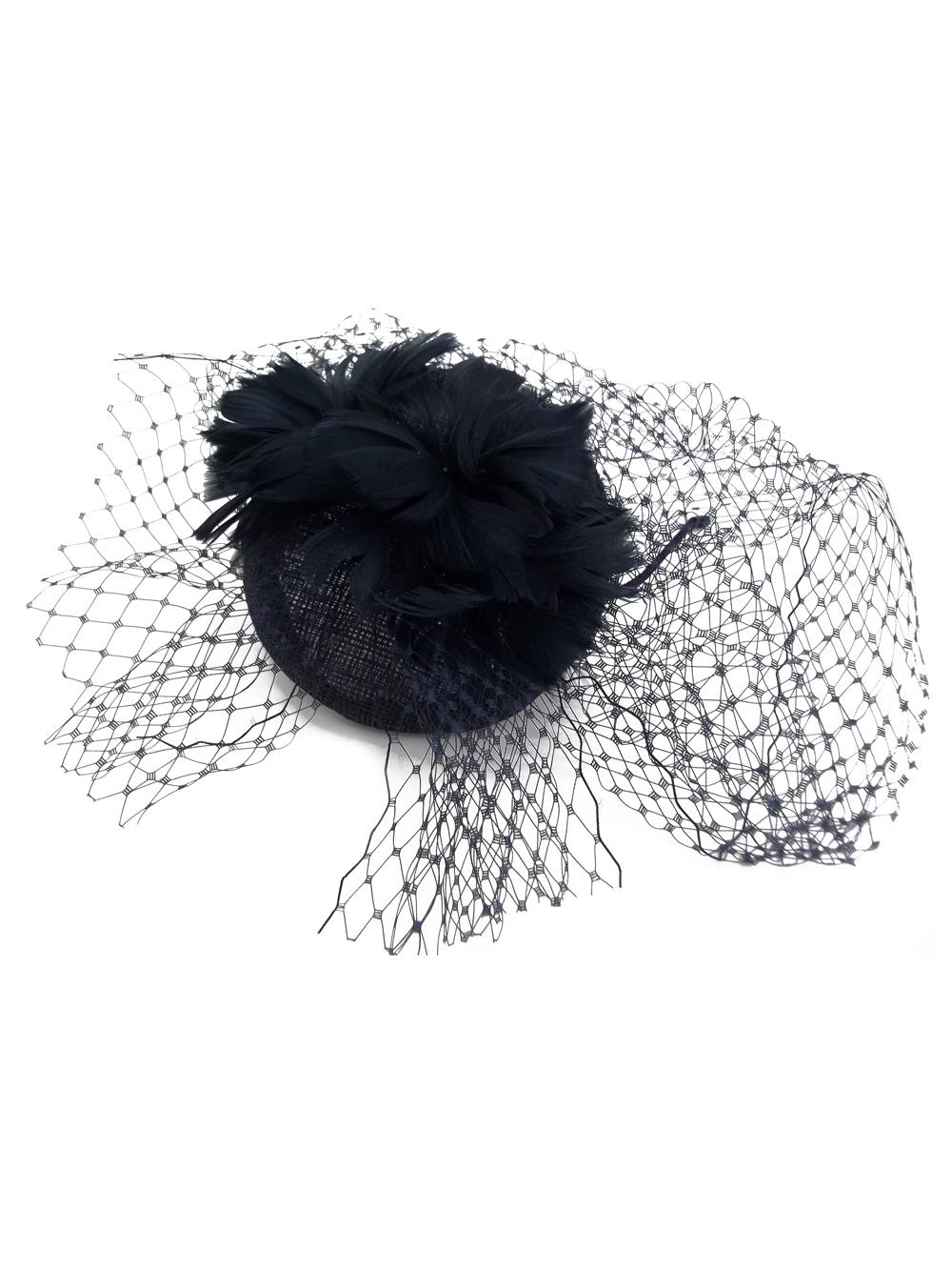 navy fascinator accessorize