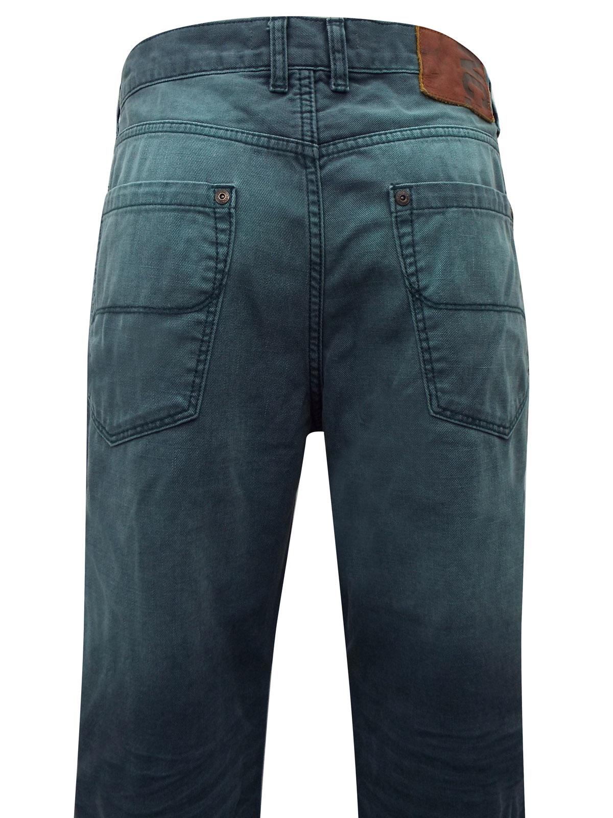 Marks and Spencer North Coast Mens TEAL Straight Leg Denim Jeans