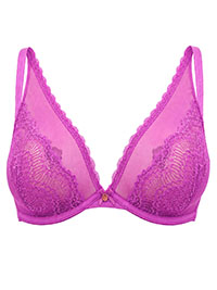 VIOLET Zig Zag Lace High Apex Bra - Size 38 to 46 (D to G Cups)