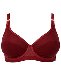 BERRY Soft Mesh High Apex Bra - Size 38 to 46 (D to G Cups)