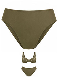 OLIVE Tummy Control Mid Rise Bikini Bottom Size 14/16 to 26/28 (Bikini Top Listed)