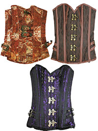 ASSORTED Steampunk Over Bust Corsets - Size 6 to 14 (20 to 28)
