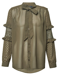 FC-UK KHAKI Comino Patched Shirt - Size 6 to 16