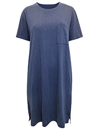 NAVY Pure Cotton Pocket Detail T-Shirt Dress - Size 8 to 14  (XS to L)