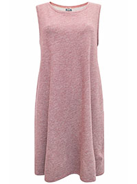 BERRY Pure Cotton Sleeveless Scoop Neck Short Dress - Size 8 to 14 (XS to L)
