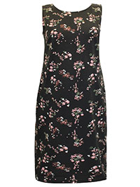 BLACK Cotton Rich Cross Back Dress - Size 10 to 26