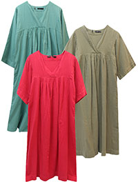 GudrunS. ASSORTED Pure Cotton Smock Dresses - Size 8/10 to 12/14 (S to M)