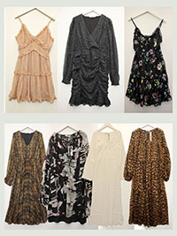 Assorted Plain and Printed Dresses - Size 6 to 14 (EU 32 to 40)