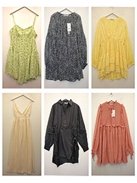 Assorted Plain and Printed Dresses - Size 6 to 16 (EU 32 to 42)
