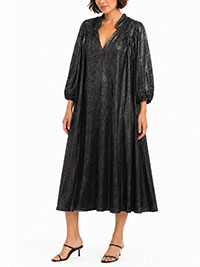 Black Rainbow Shimmer A-Line Dress - Size 10 to 14