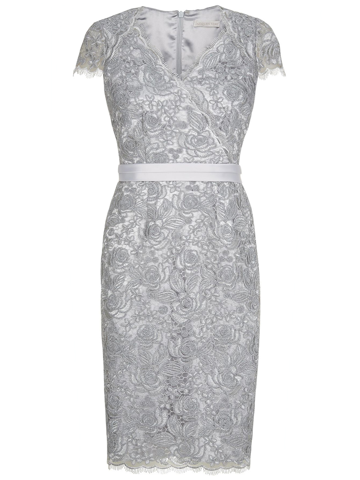 black lace sequin dress Asymmetrical Black Sequin Dress with Chantilly Lace by Tony Ward – Elilhaam main image 0