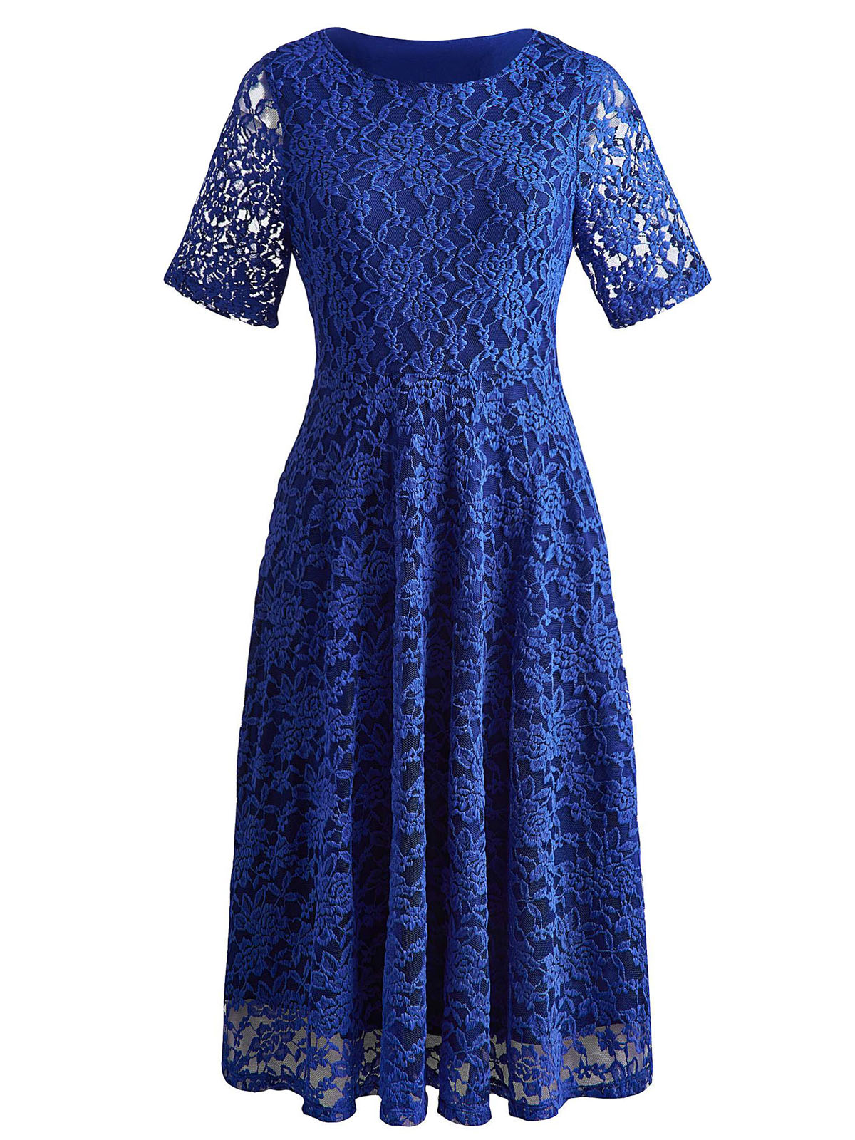 knee length dresses for ladies Rent Joanna Hope Printed Mesh Midi Dress main image 0