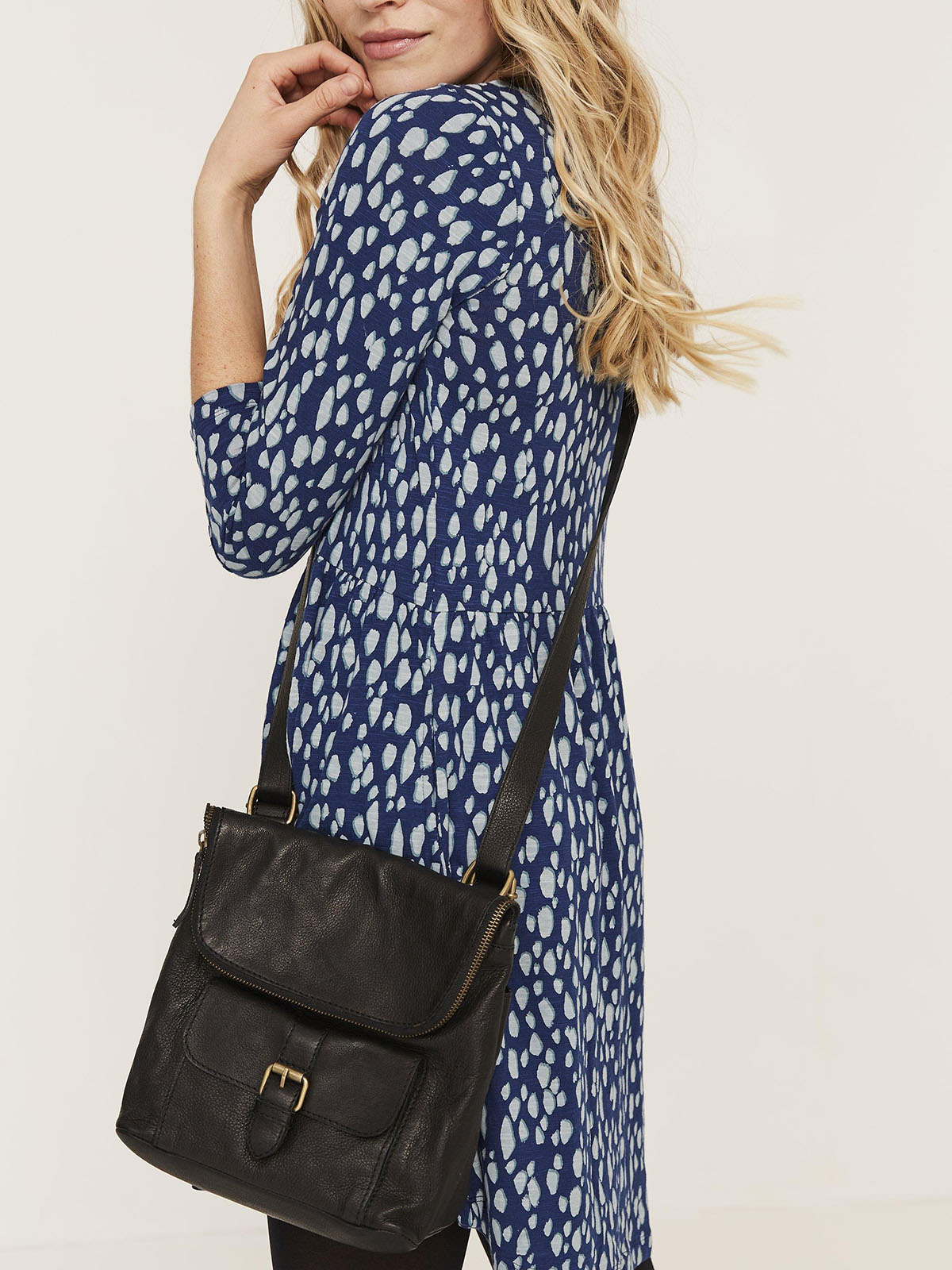 nina dappled animal jersey dress