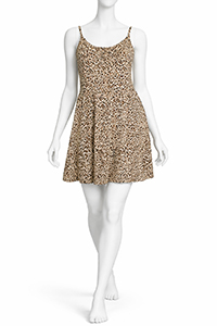 BROWN Animal Print Strappy Sundress - Size 8/10 to 20/22 (S to XL)