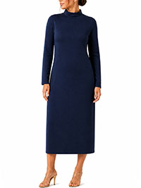 NAVY High Neck Jersey Midi Dress - Size 10/12 to 30/32 (EU 36/38 to 52/54)