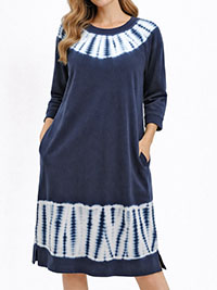 NAVY Pure Cotton Tie Dye Sweatshirt Dress - Size 8 to 18 (US XS to XL)