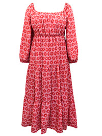 RED Empire Smock Maxi Dress - Plus Size 20 to 24