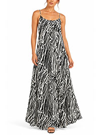 TALL ABSTRACT Animal Print Maxi Dress - Size 10 to 24