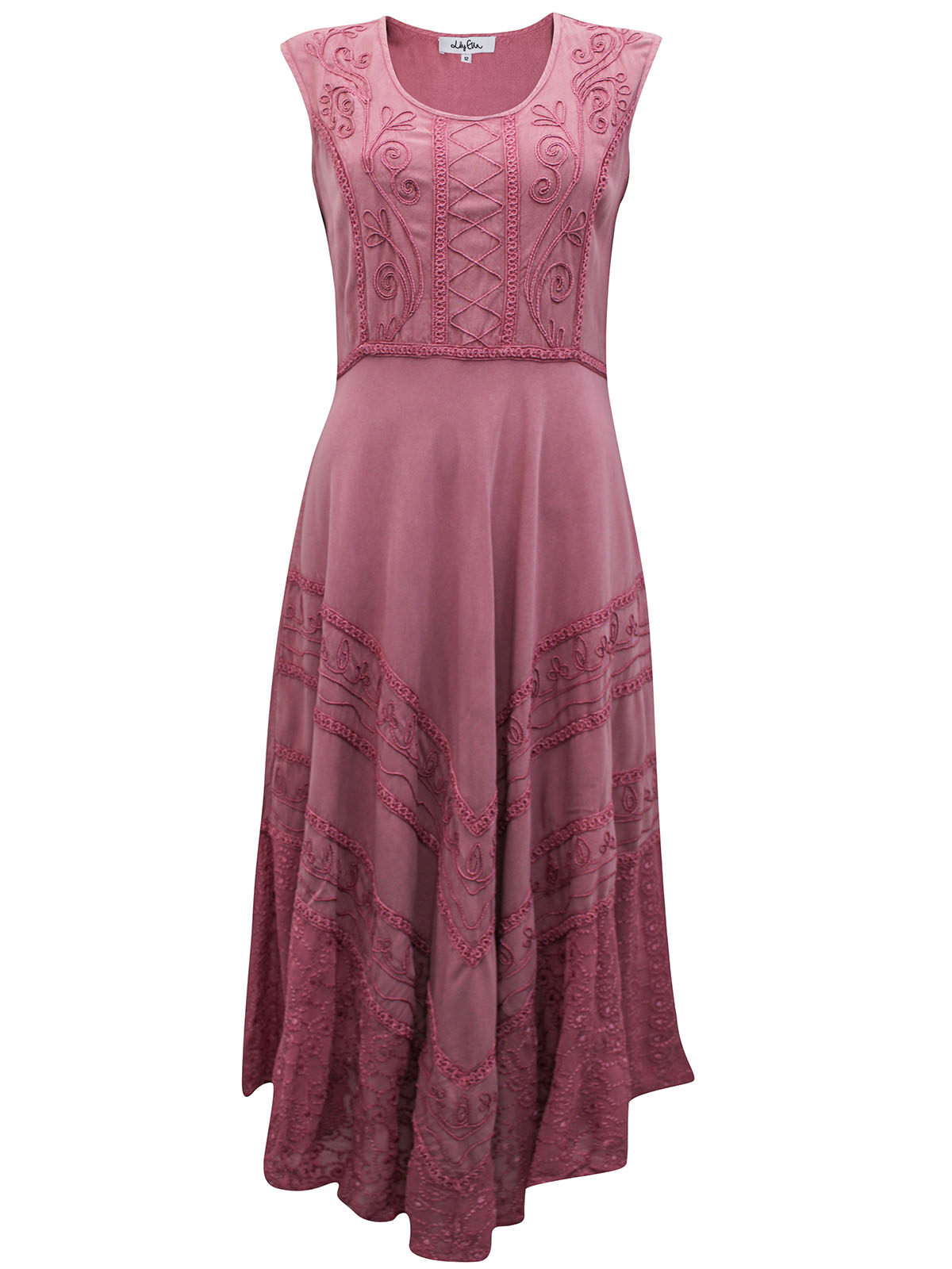 Designer dusky pink dress, made to measure, party and occasion wear,DP24589 main image 1