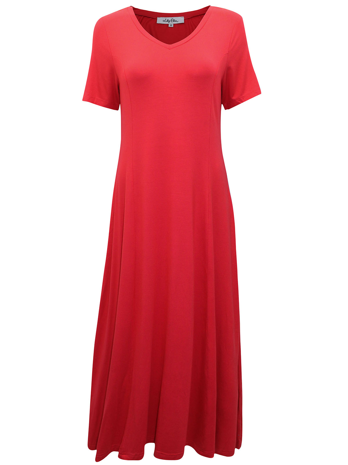 Lily Ella - - L.E. RED Quintessential Jersey Dress - Size 12