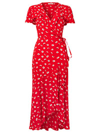 JB RED Francesca Frill Dress - Size 10 to 12