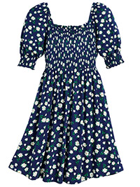 DJ Nassau Navy Magnolia Jo Dee Dress - Size 8 to 26/28 (US XS to 3X)