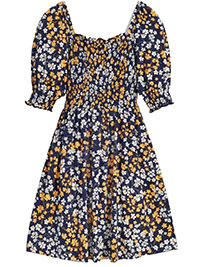 DJ NAVY Fall Field Flowers Jo Dee Dress - Size 8 to 16 (US XS to XL)