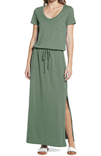 SAGE Pure Cotton Tie Waist Maxi Dress - Size 6 to 24/26 (XXS to 3X)