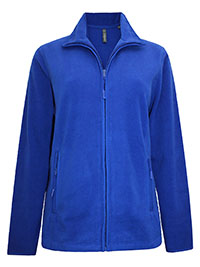 ROYAL-BLUE Full Zip Micro Fleece Jacket - Size 16 to 18/20 (XL to 2XL)