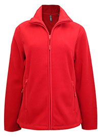 RED Full Zip Micro Fleece Jacket - Size 12/14 to 24/26 (L to 4XL)