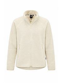 Womens WHITE Full Zip Fleece Jacket size XS to XL