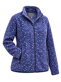 NAVY Starlights Print Funnel Neck Zip Fleece Jacket - Size L to XL