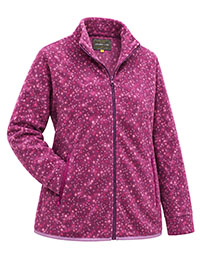 PLUM Starlights Print Funnel Neck Zip Fleece Jacket - Size S to XL