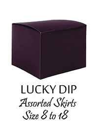 25pc LUCKY DIP Ladies SKIRTS Plain & Printed Label Intact - Size 8 to 20