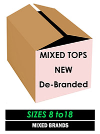 50pc LUCKY DIP Box of Ladies Tops - DEBRANDED - Size 8 to 20