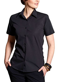 Disley BLACK Nessa S/S Blouse - Size 6 to 30